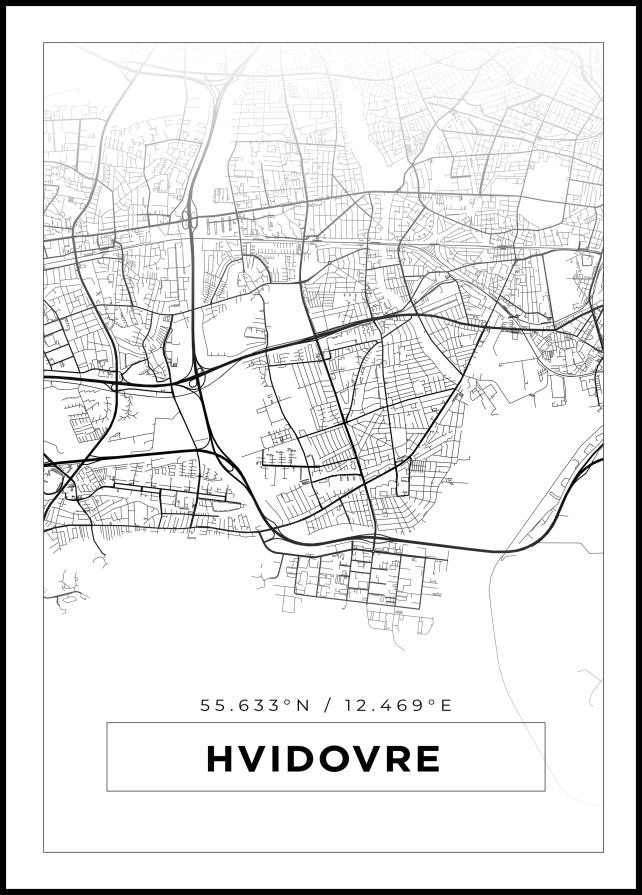 Map - Hvidovre - White