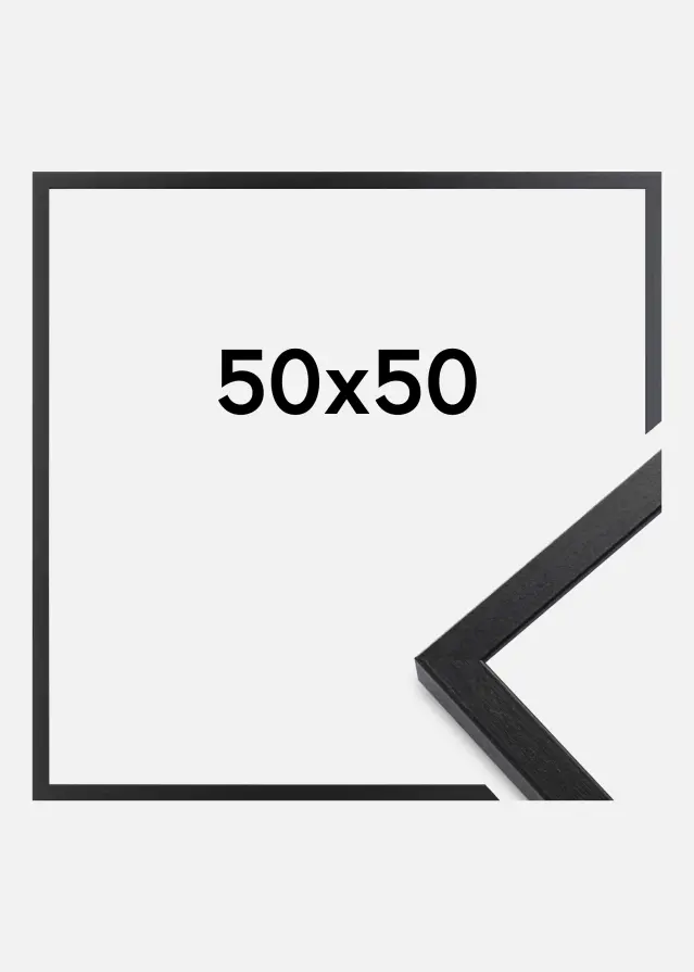 Rahmen Soul Schwarz 50x50 cm