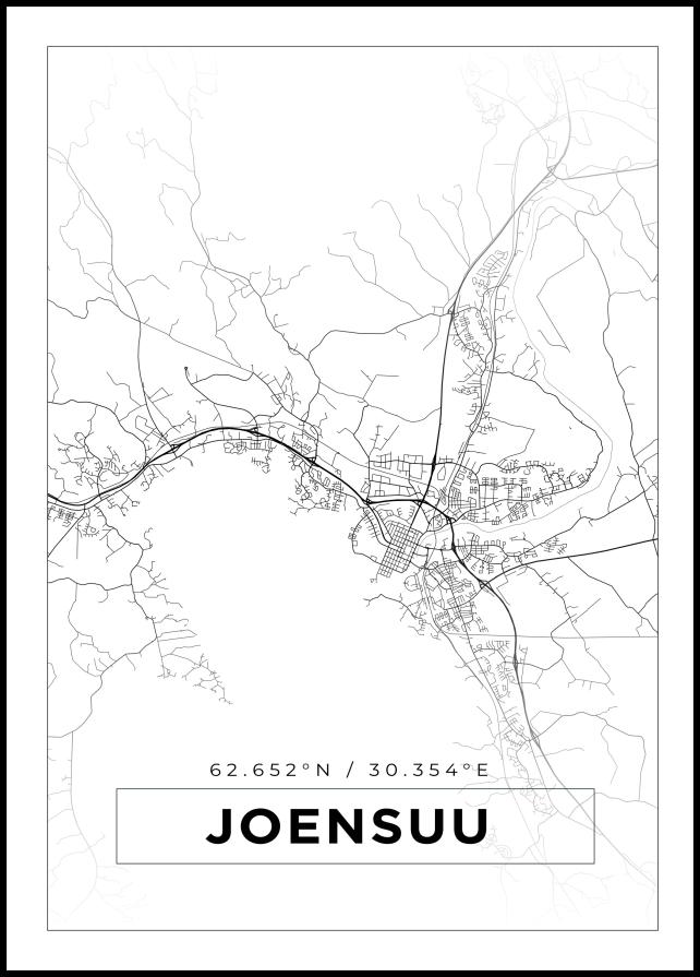 Map - Joensuu - White