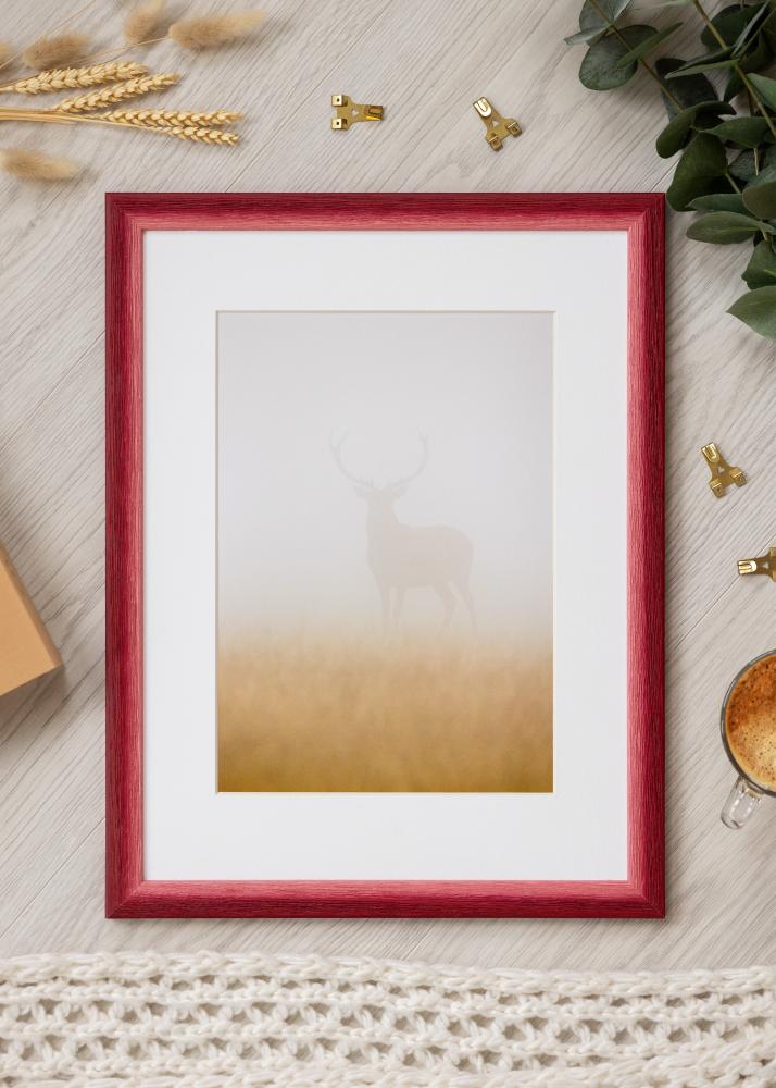 Rahmen Cornwall Acrylglas Dunkelrot 30x30 cm