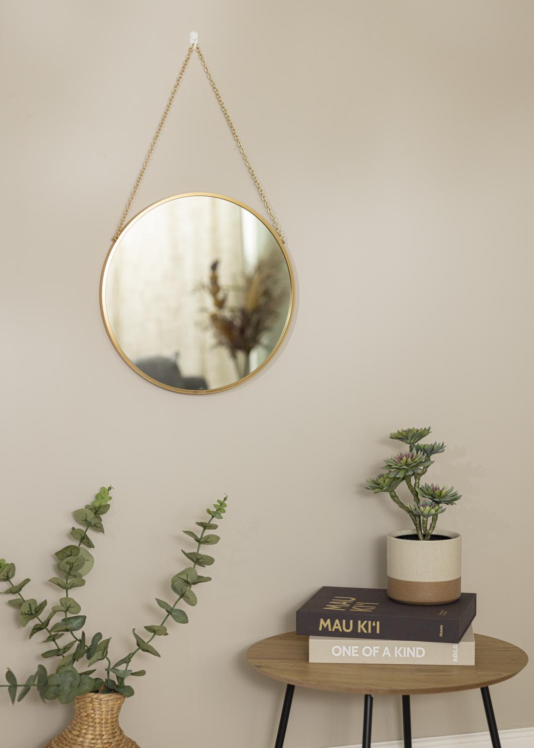 Product Image for Runder Spiegel Modern Deep Gold 41 cm Ø