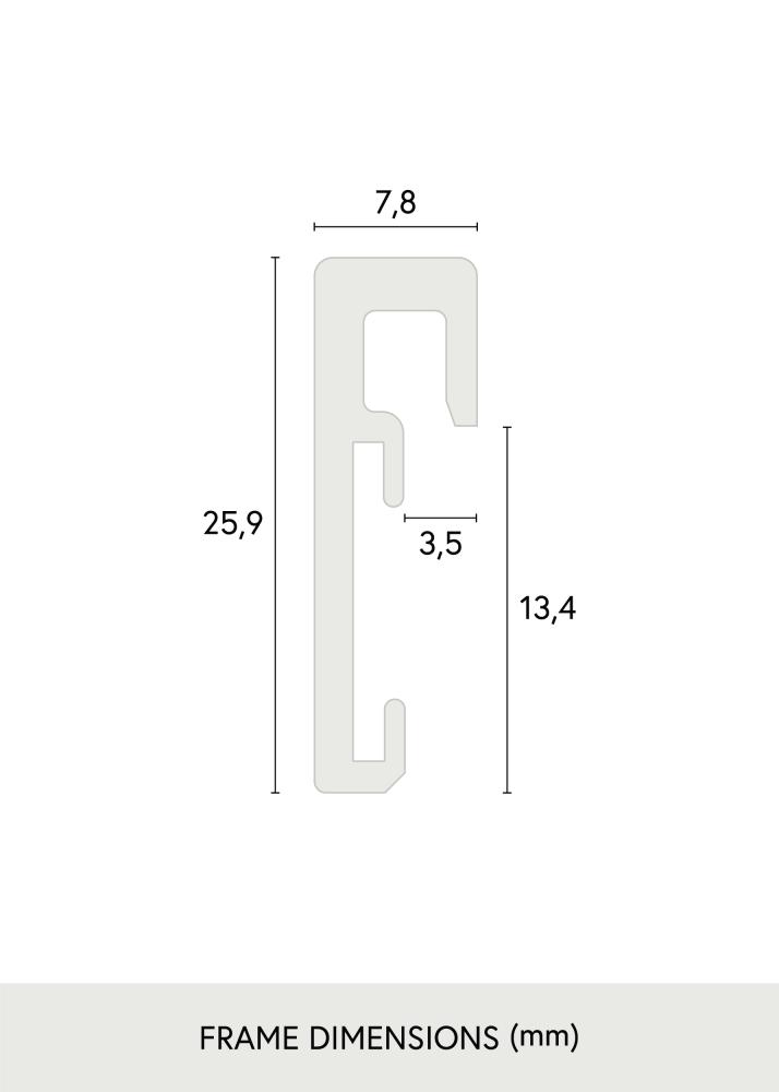 Rahmen Nielsen Premium Antireflex Blank Schwarz 30x40 cm