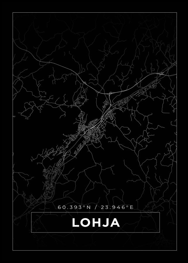 Map - Lohja - Black