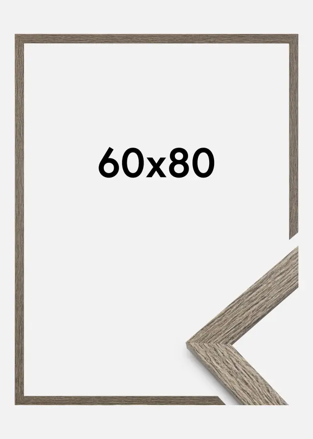 Rahmen Stilren Dark Grey Oak 60x80 cm