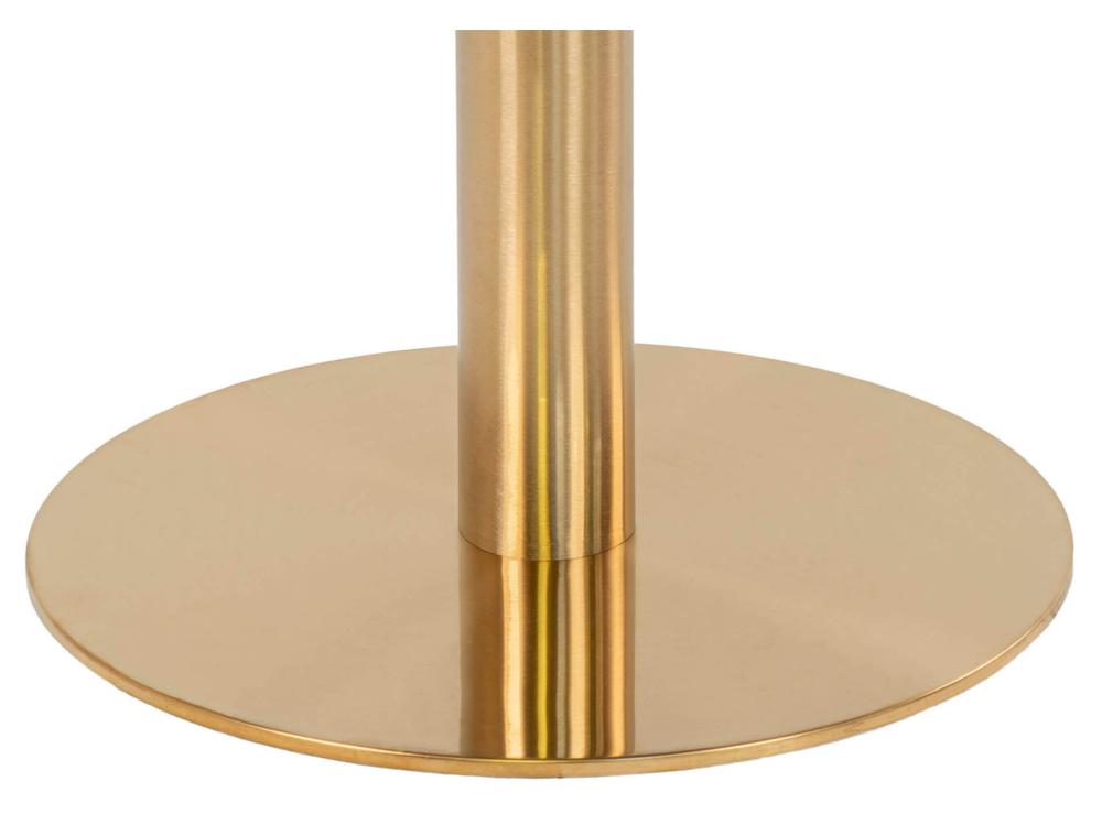 Couchtisch Bolzano 70x70 cm - Marmor/Messing