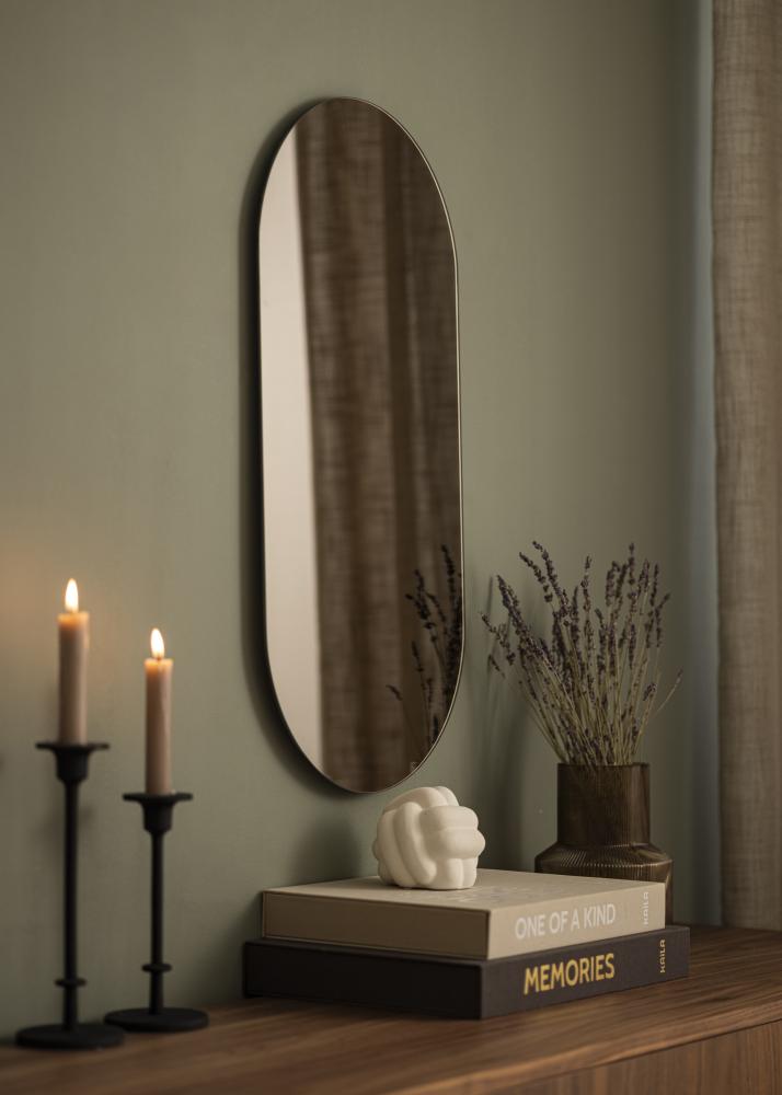 KAILA Spiegel Oval Dark Bronze 35x70 cm