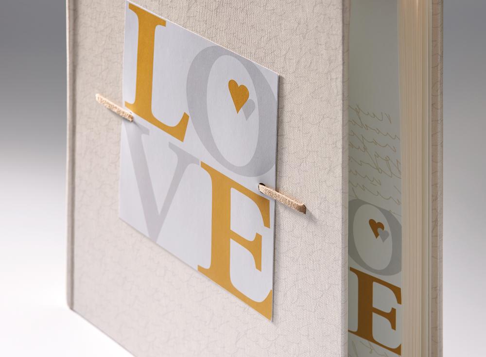Comunità Hochzeitsalbum - 28x30,5 cm (50 weiße Seiten / 25 Blatt)