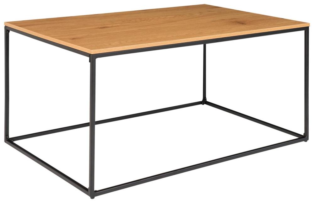 Couchtisch Vita 60x90 cm - Schwarz/Eiche