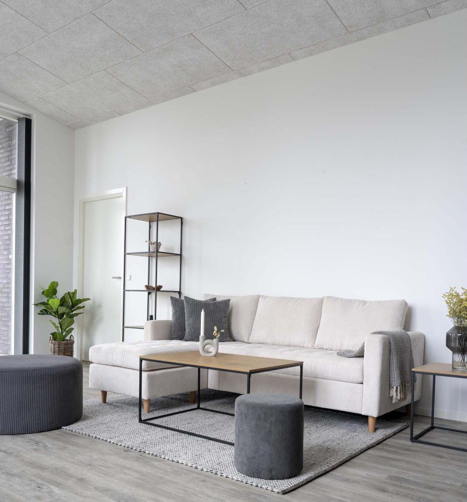 Couchtisch Vita 60x90 cm - Schwarz/Eiche