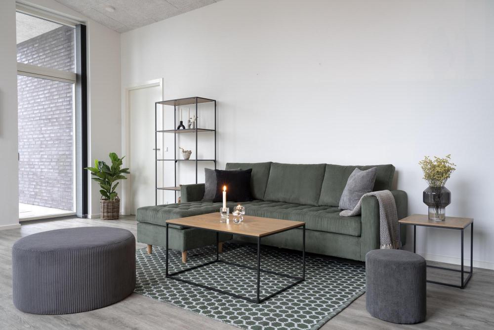 Couchtisch Vita 60x90 cm - Schwarz/Eiche