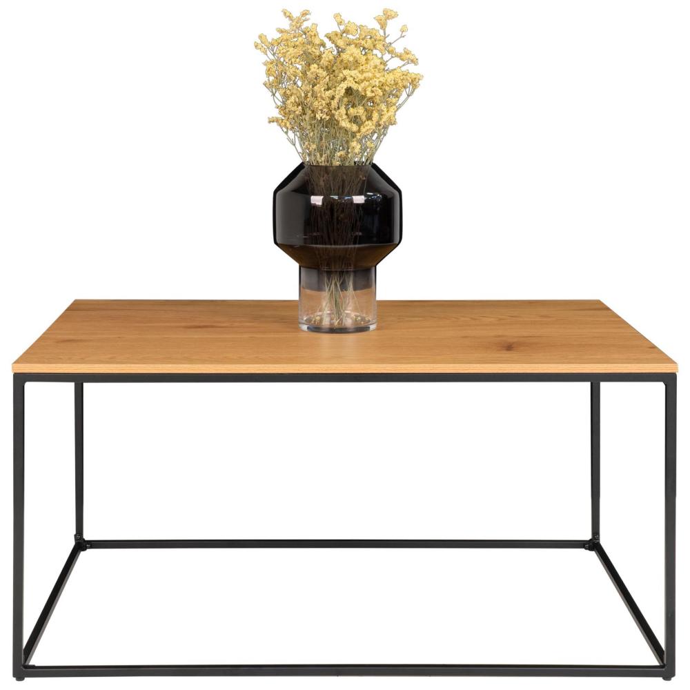 Couchtisch Vita 60x90 cm - Schwarz/Eiche