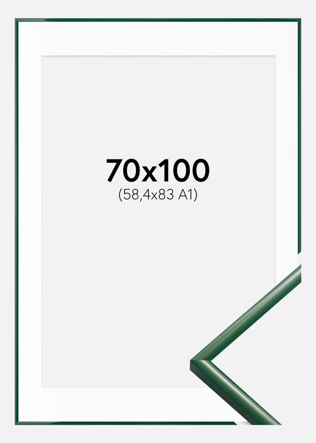 Rahmen New Lifestyle Moss Green 70x100 cm - Passepartout Weiß 59,4x84 cm