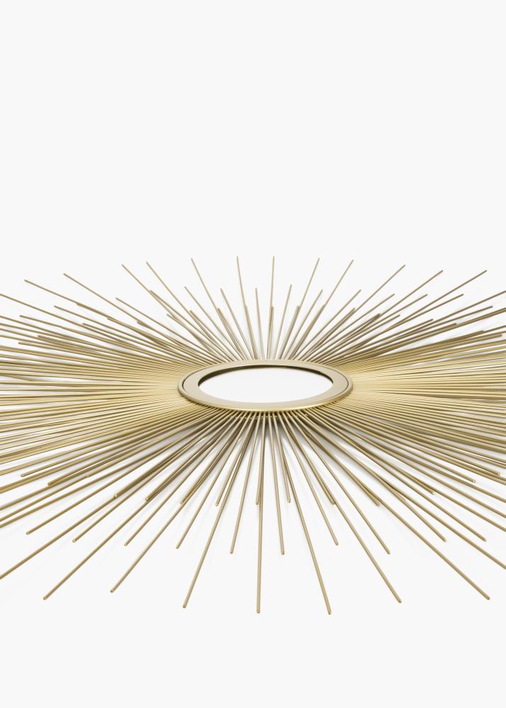 KAILA Runder Spiegel Sunrays - Gold 80 cm Ø