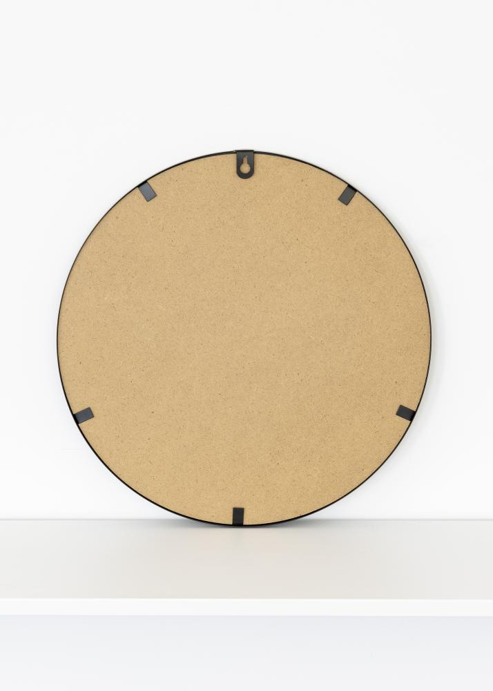 KAILA Runder Spiegel Triangles - Schwarz 35 cm Ø