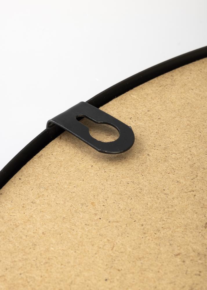 KAILA Runder Spiegel Triangles - Schwarz 35 cm Ø