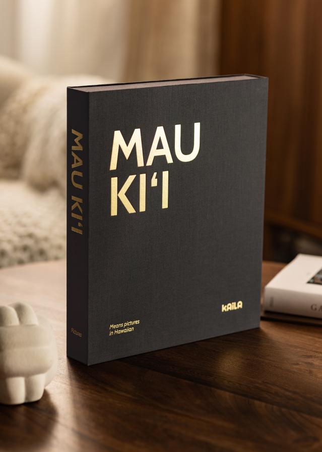 KAILA MAU KI'I - Coffee Table Photo Album (60 Schwarze Seiten)