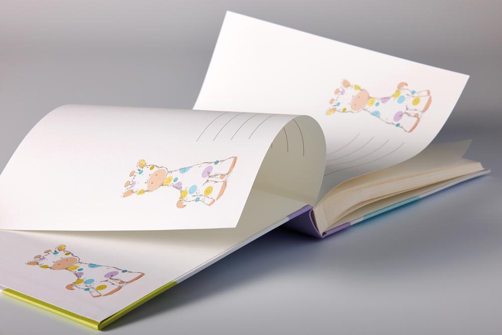 Kima Babyalbum - 28x30,5 cm (50 weiße Seiten / 25 Blatt)