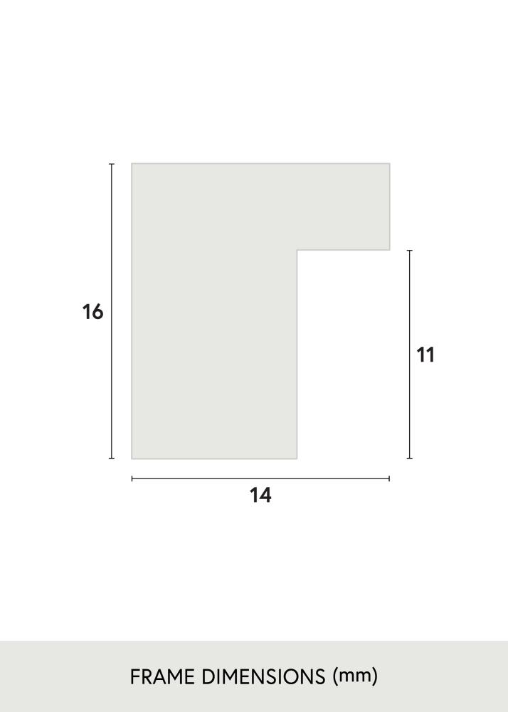 Rahmen Oban Acrylglas Schwarz 42x59.4 cm (A2)