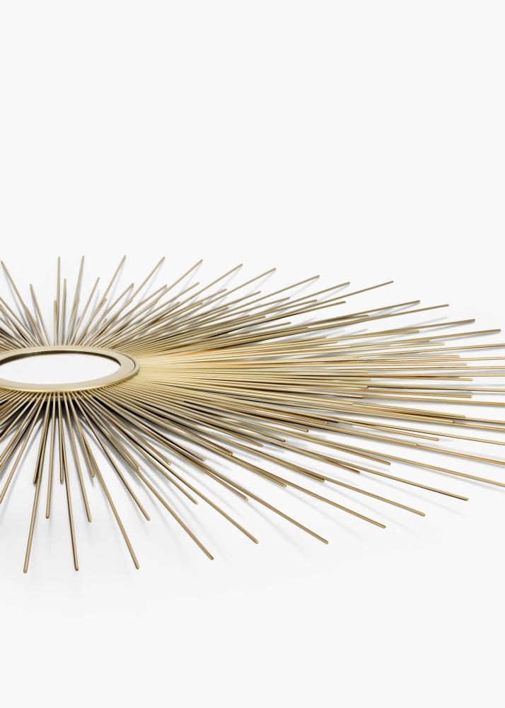 KAILA Runder Spiegel Sunrays - Gold 80 cm Ø