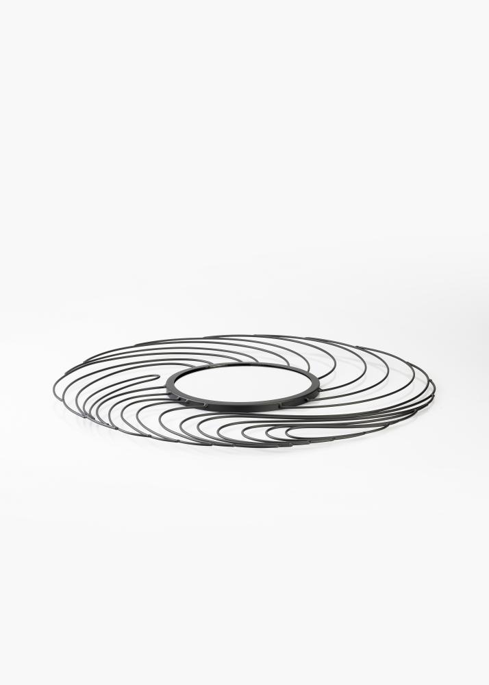 KAILA Spiegel Storm - Schwarz 50 cm Ø