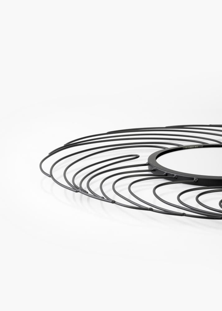 KAILA Spiegel Storm - Schwarz 50 cm Ø