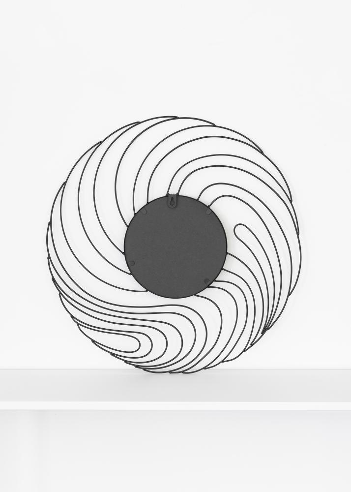 KAILA Spiegel Storm - Schwarz 50 cm Ø