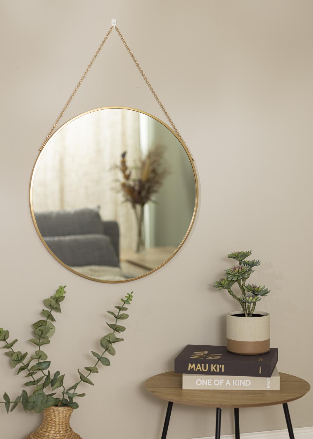 Product Image for Runder Spiegel Modern Deep Gold 61 cm Ø
