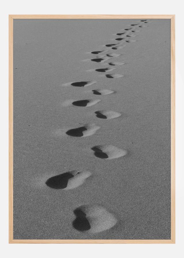 Foot Prints Poster