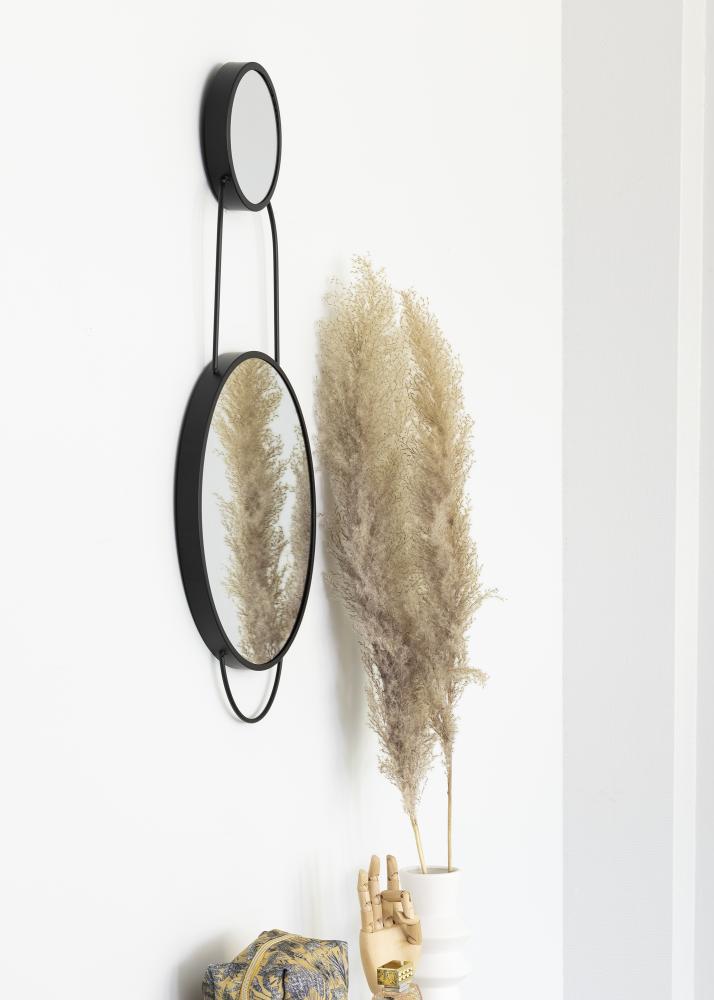 KAILA Spiegel Combination - Schwarz 35x71 cm
