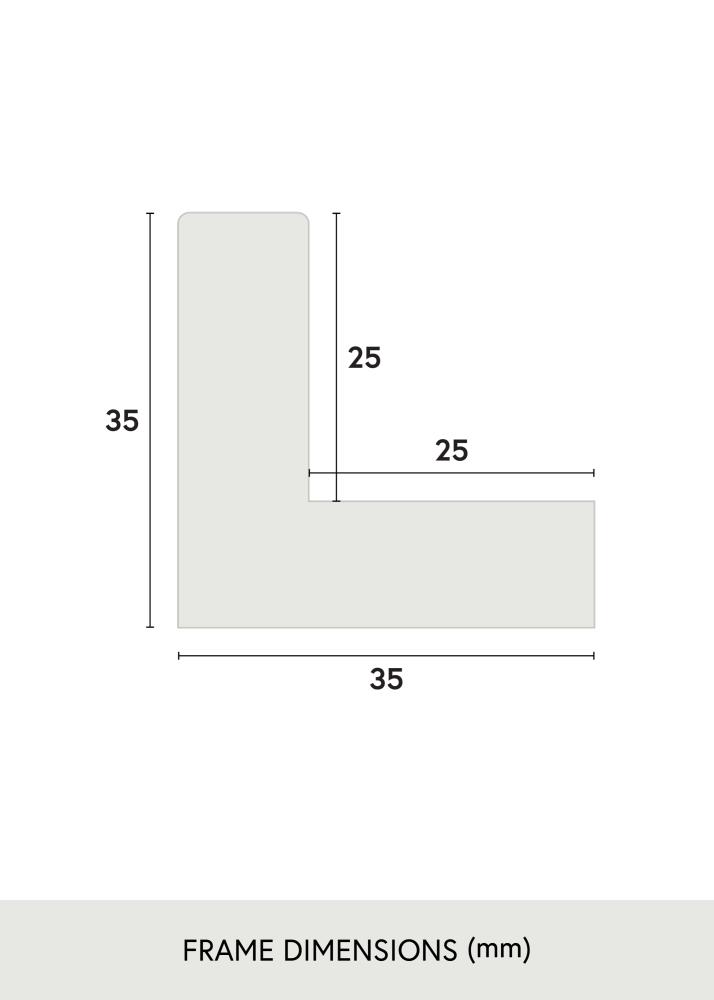 Rahmen Sussex Acrylglas Schwarz/Silber 29.7x42 cm (A3)