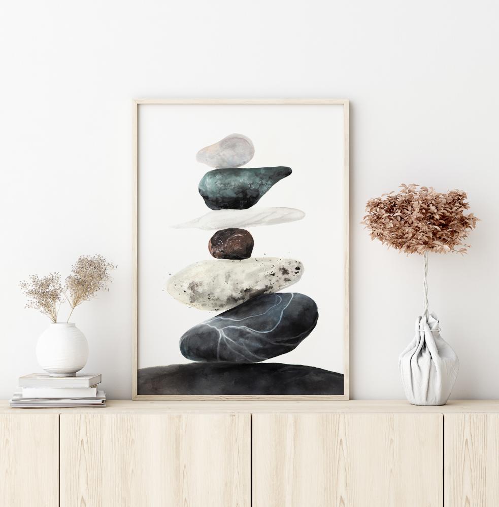 Stones from the beach Poster