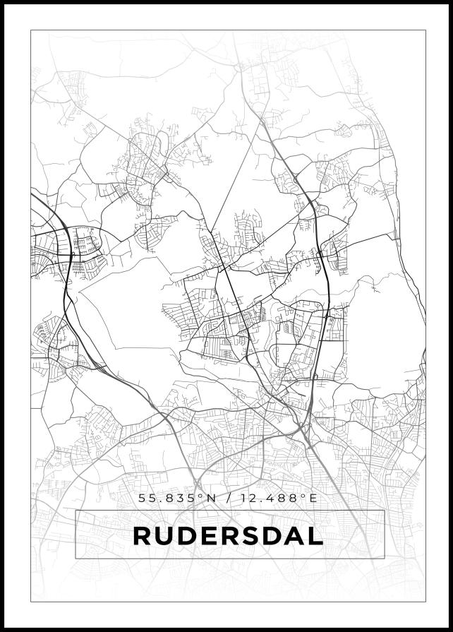 Map - Rudersdal - White