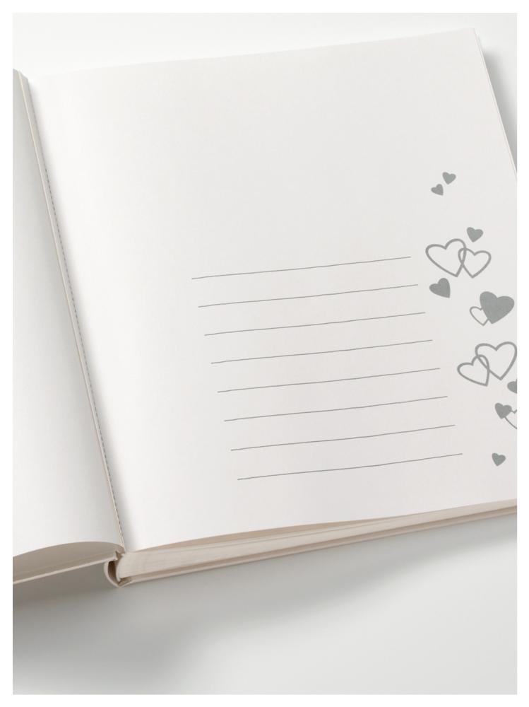 Ti Amo Album - 34x33 cm (100 weiße Seiten / 50 Blatt)