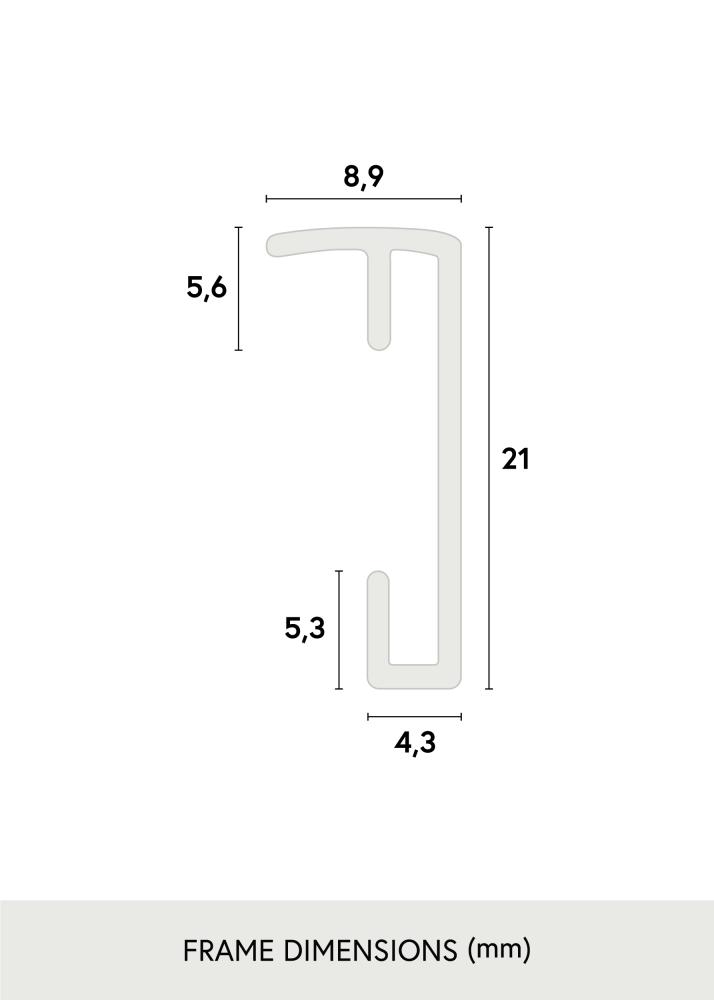 Rahmen Poster Frame Aluminum Silver 15x20 cm