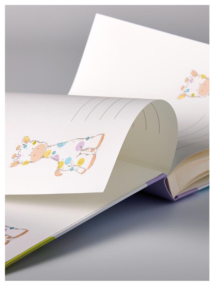 Kima Babyalbum - 28x30,5 cm (50 weiße Seiten / 25 Blatt)