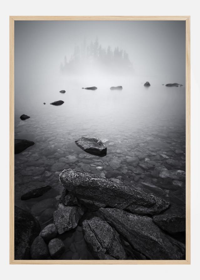 Misty Lake Poster