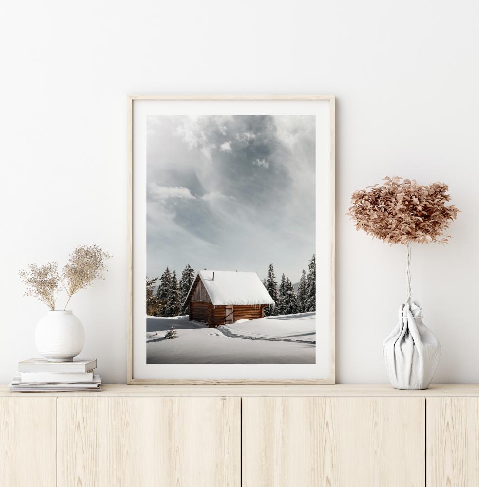 Winter Cabin Poster