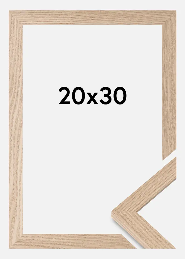 Rahmen BGA Classic Acrylglas Eiche 20x30 cm