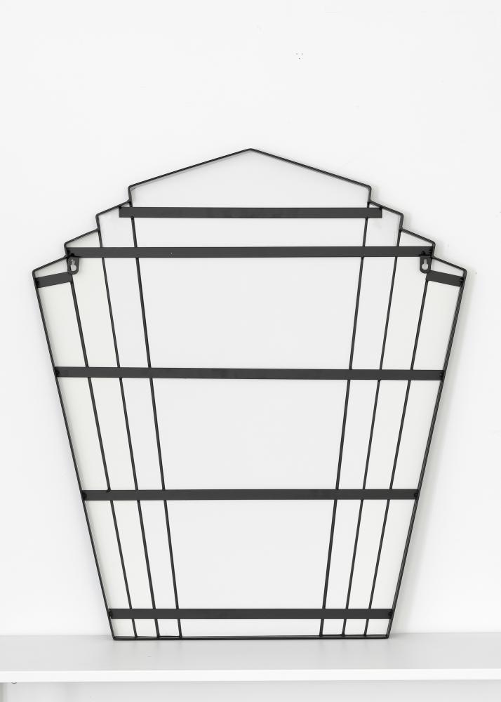 KAILA Spiegel Fan - Schwarz 63x70 cm