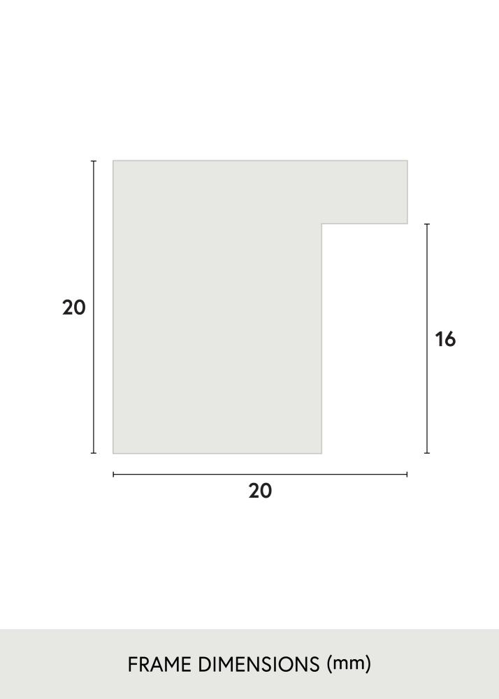 Rahmen Salisbury Acrylglas Eiche 30x30 cm