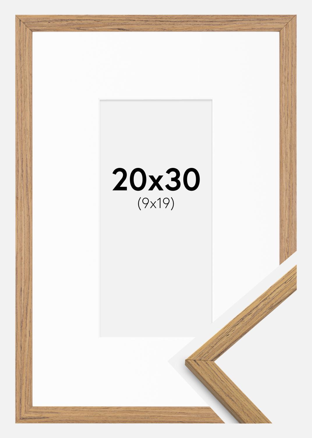 Product Image for Rahmen Edsbyn Teak 20x30 cm - Passepartout Weiß 10x20 cm