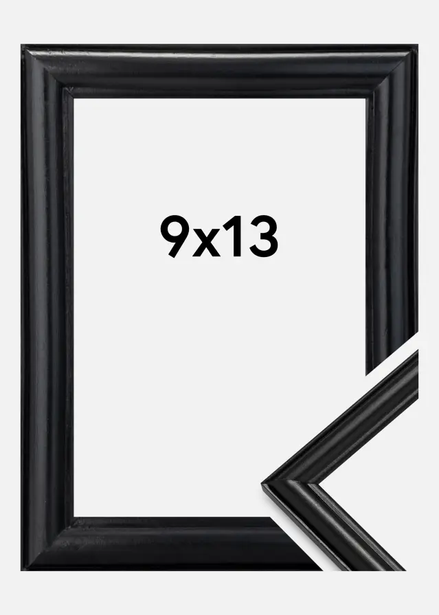 Rahmen Line Schwarz 9x13 cm