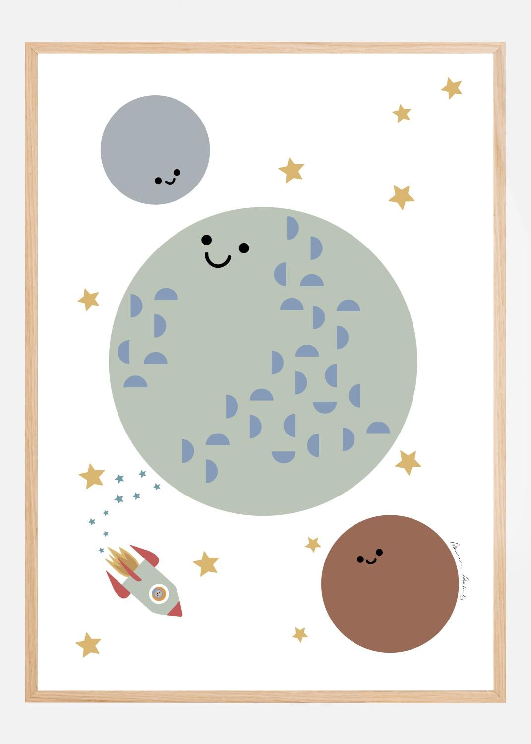 Product Image for Solar Earth Moon Poster (21x29.7 cm (A4))