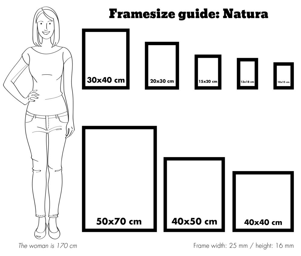 Rahmen Natura Meranti 50x70 cm