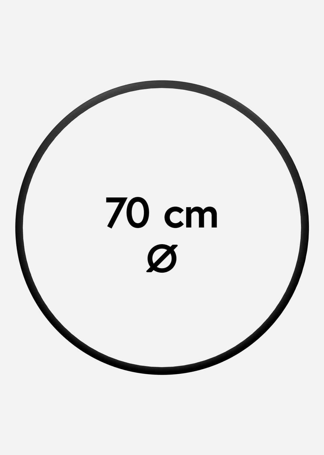 Product Image for Runder Rahmen Acrylglas Schwarz 70 cm Ø