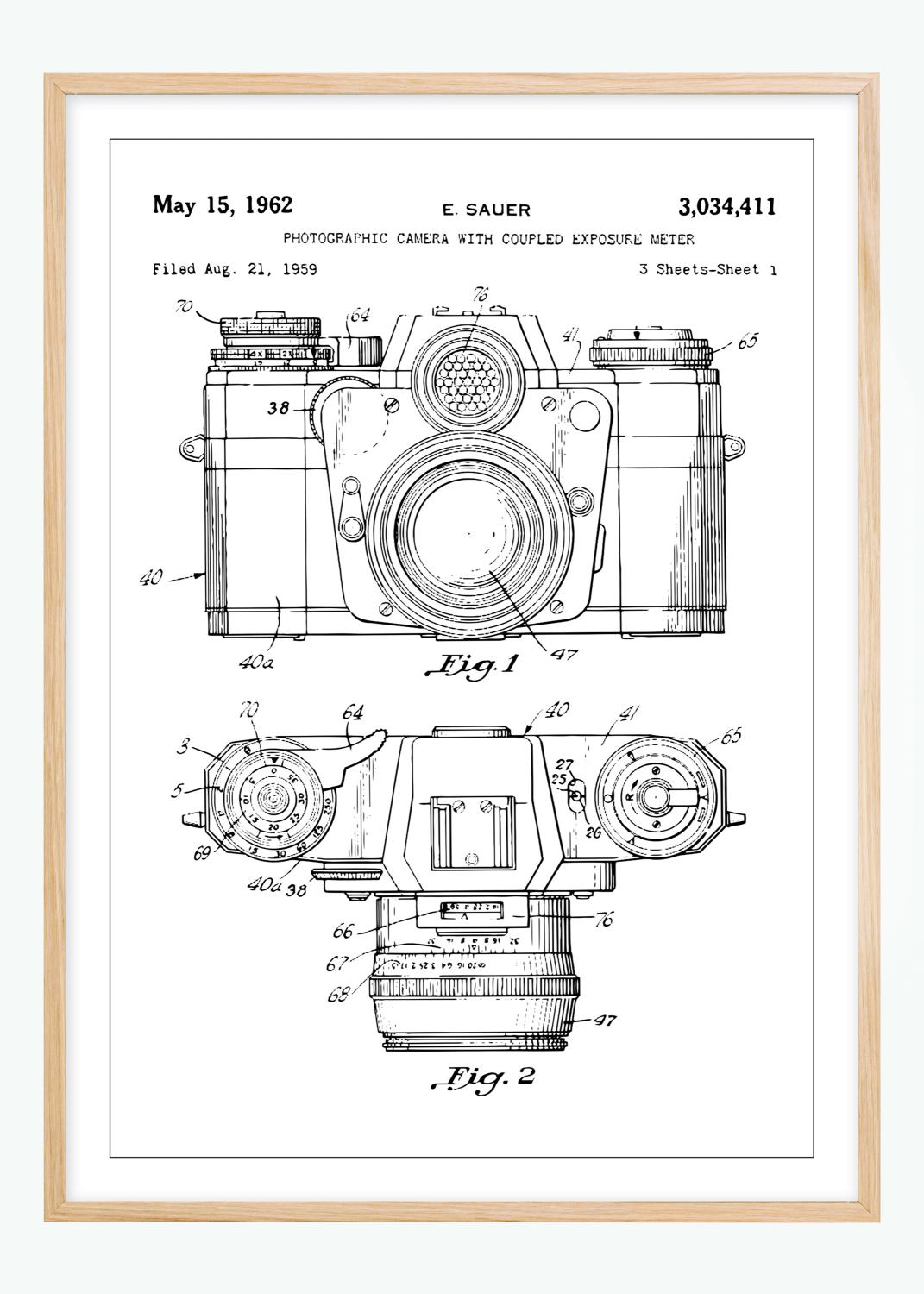 Product Image for Patentzeichnung - Kamera I Poster (21x29.7 cm (A4))