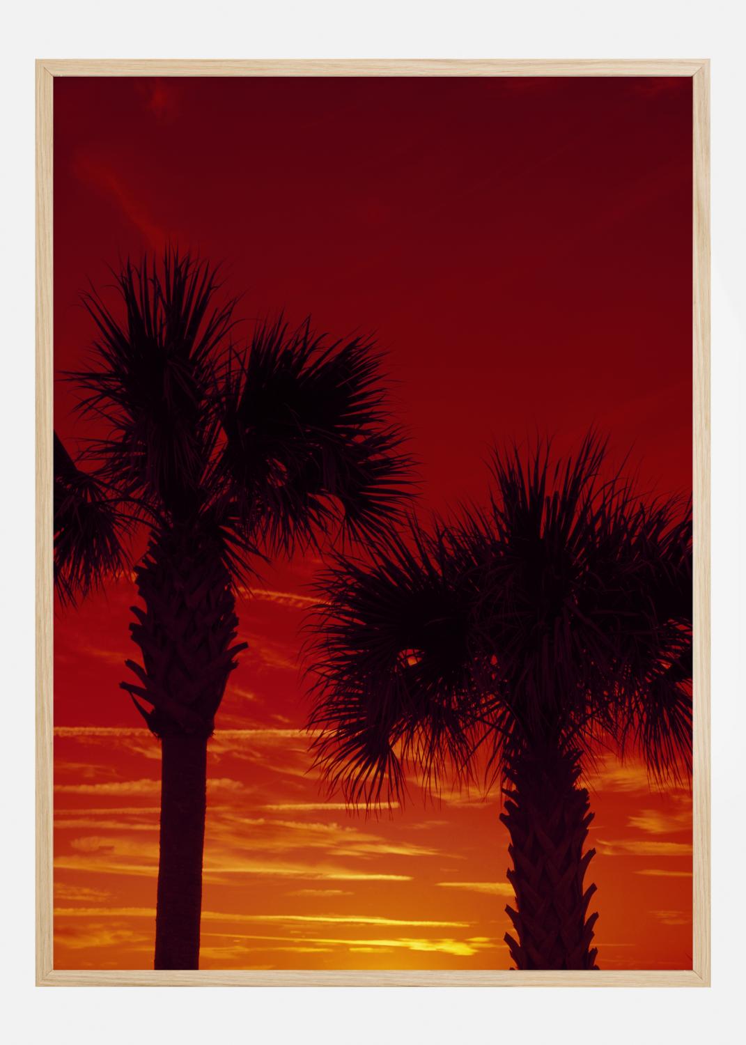Product Image for Red Palms Poster (21x29.7 cm (A4))