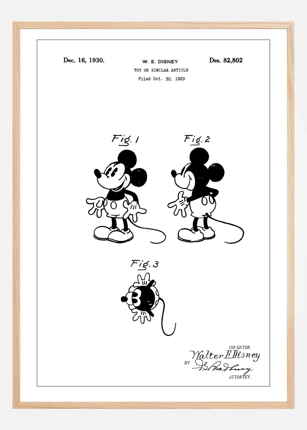Product Image for Patent Print - Toy Walt Disney - White Poster (21x29.7 cm (A4))