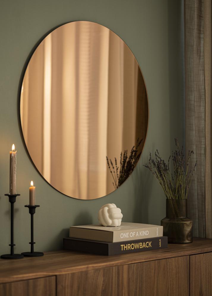 KAILA Runder Spiegel Rose Gold 80 cm Ø