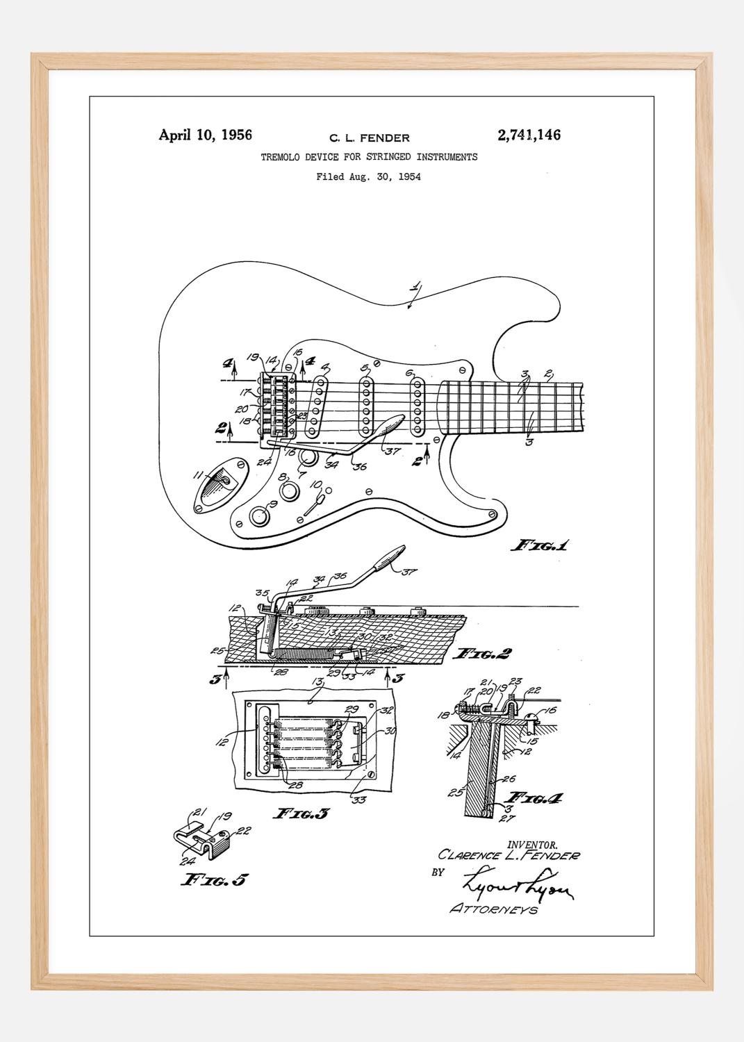Product Image for Patent Print - Tremolo Device - White Poster (21x29.7 cm (A4))